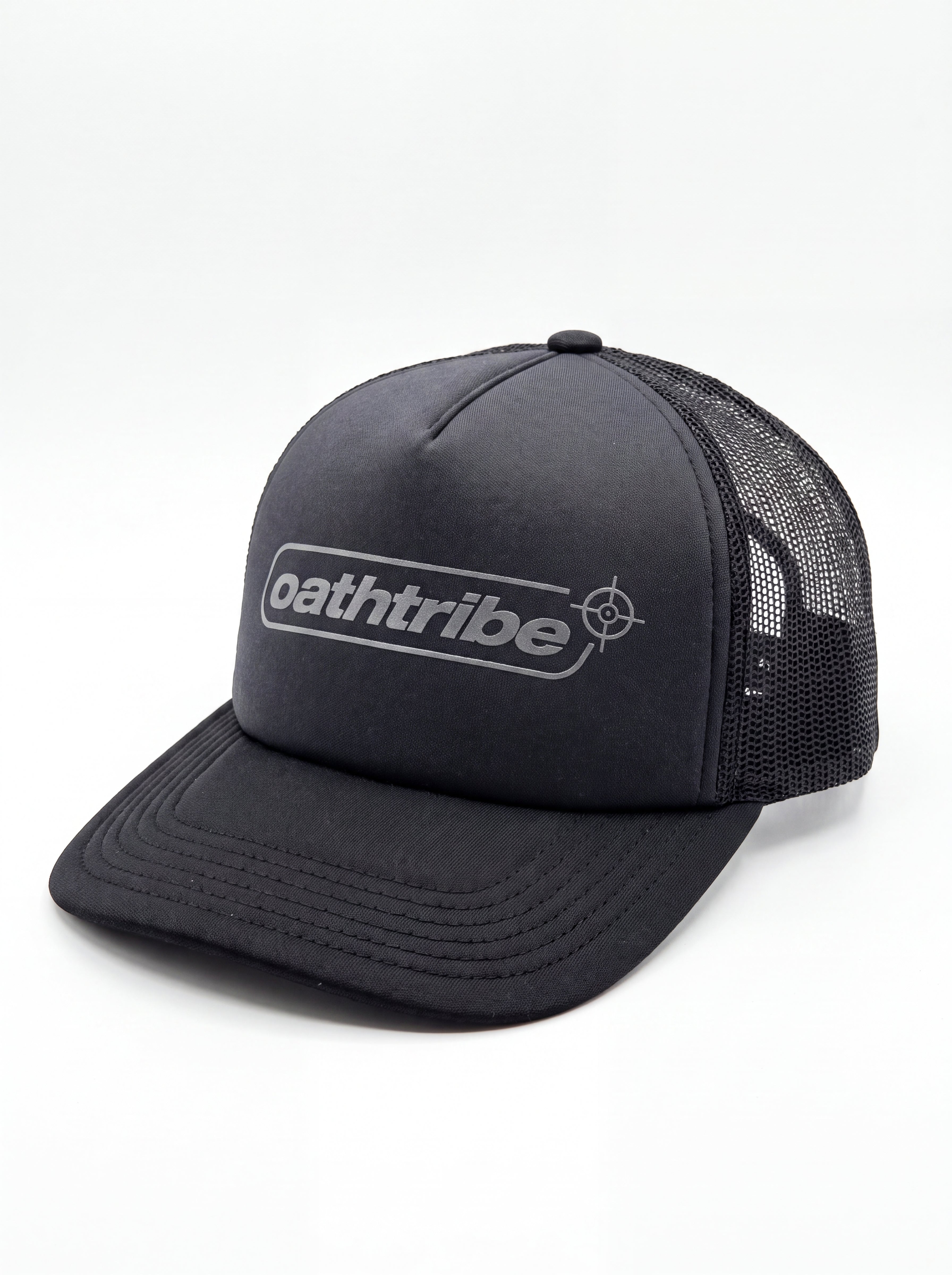 GREY LOGO TRUCKER HAT