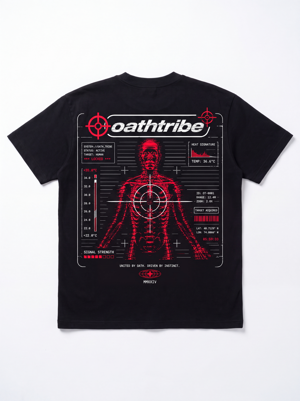 SCANNER TEE [BLACK]