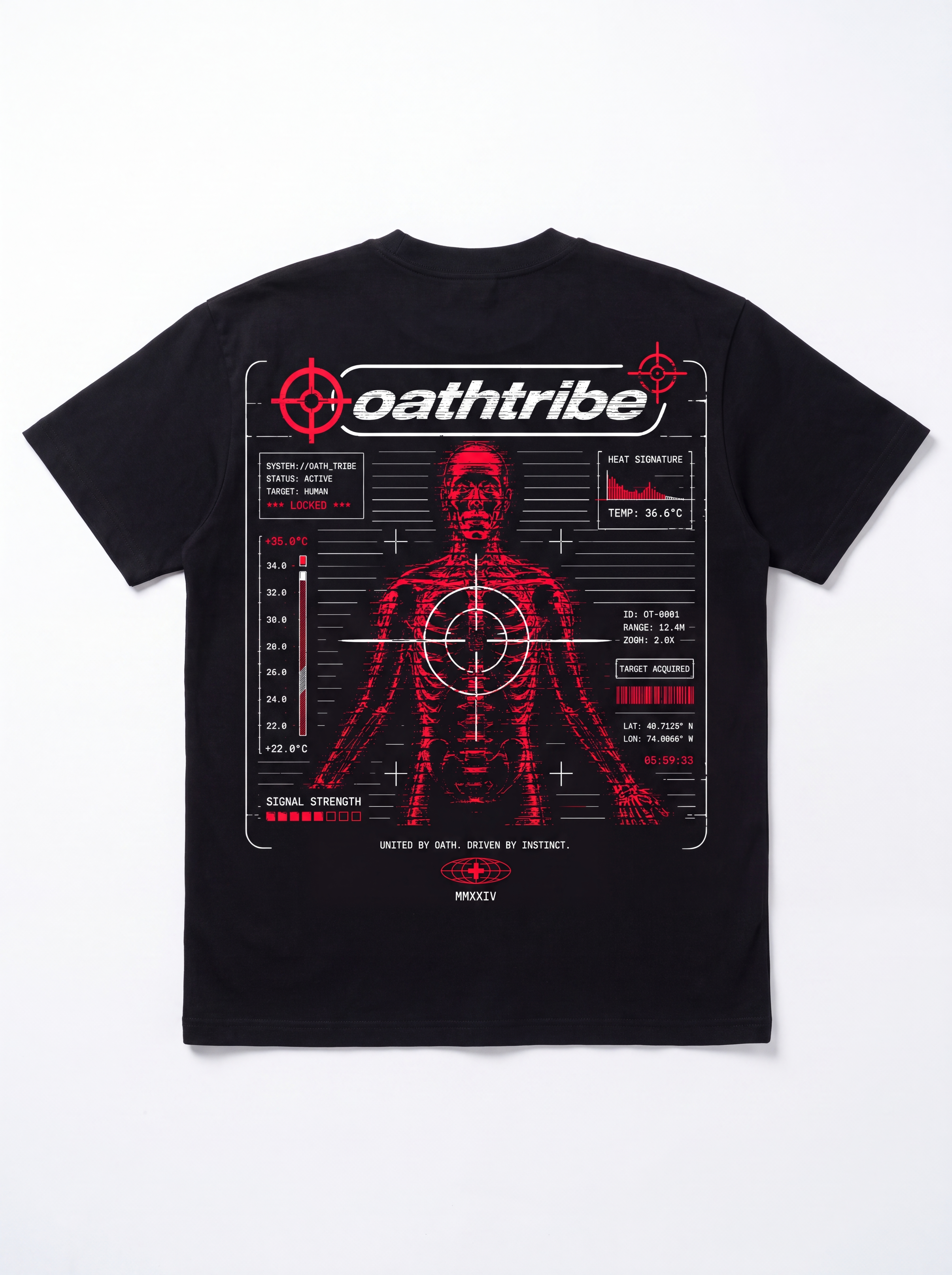 SCANNER TEE [BLACK]